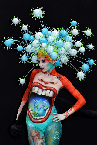 Illustration for article titled Phantasmagoric body art from this year's World Bodypainting Festival